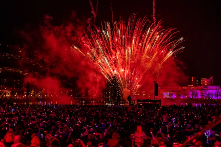 Lysfesten bergen juletre