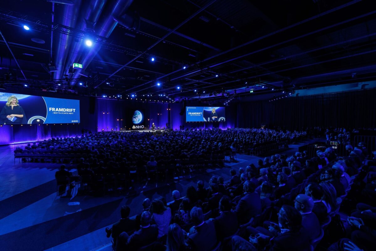 NHO konferansen i regi av norges beste eventbyrå, z event